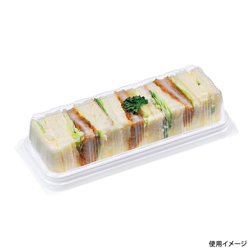 サンドイッチ容器 Fパレ W-90 白 福助工業