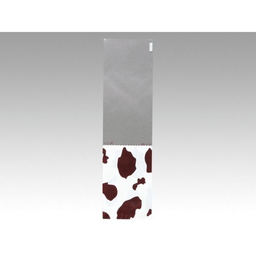 パン袋 ミシン目付OP袋 モーモー柄(あずき) 大阪ポリエチレン販売