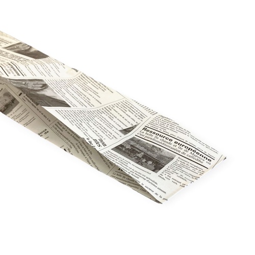 バケット袋 フランスパン紙袋ヨーロピアン柄(白)No.170(大) 大阪ポリエチレン販売