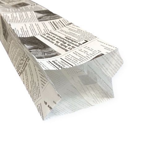 バケット袋 フランスパン紙袋ヨーロピアン柄(白)No.171(中) 大阪ポリエチレン販売