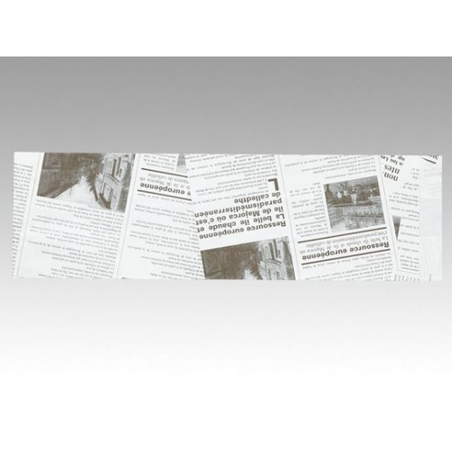 バケット袋 フランスパン紙袋ヨーロピアン柄(白)No.178(特小) 大阪ポリエチレン販売