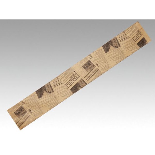 バケット袋 フランスパン紙袋ヨーロピアン柄(茶)No.90(大) 大阪ポリエチレン販売