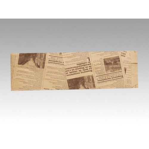 バケット袋 フランスパン紙袋ヨーロピアン柄(茶)No.98(特小) 大阪ポリエチレン販売