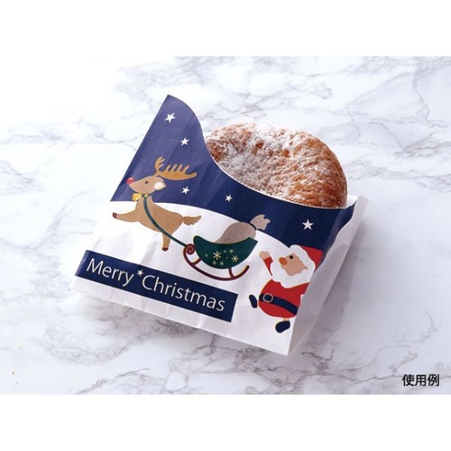 パン袋 No.224 クリスマスハーフムーン 大阪ポリエチレン販売