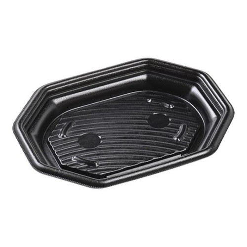 惣菜容器 MFPグラブ八角 24-18 本体 黒 エフピコ
