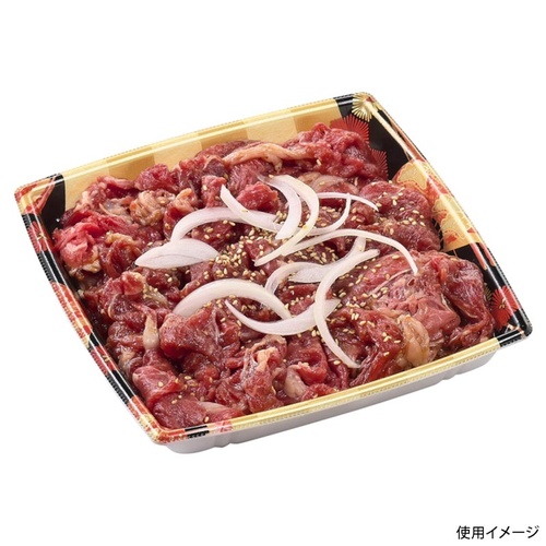 惣菜容器 角盛鉢20-20(30)D 扇市松金 エフピコ