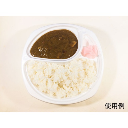 シーピー化成 カレー容器 BF-219 ホワイト 本体 発泡