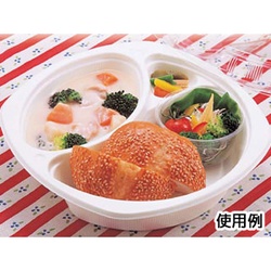 シーピー化成 カレー容器 BFカレー内11 ホワイト 本体 発泡