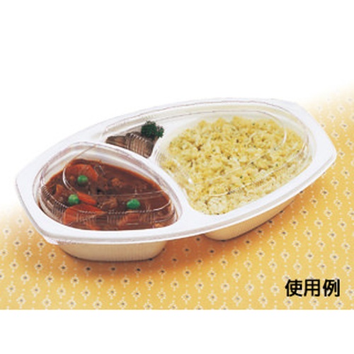 シーピー化成 カレー容器 BFカレー内6 ホワイト 本体 発泡