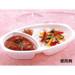 シーピー化成 カレー容器 BFカレー内6 ホワイト 本体 発泡