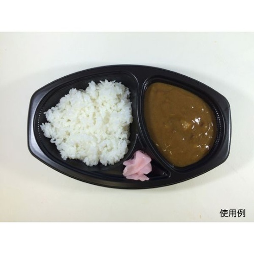 シーピー化成 カレー容器 BFカレー内6 黒 本体 発泡