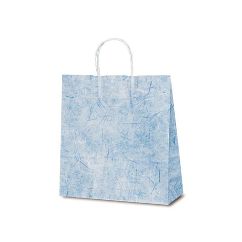 紙手提袋 1643 自動紐手提袋 T-6 彩流(紺) ベルベ