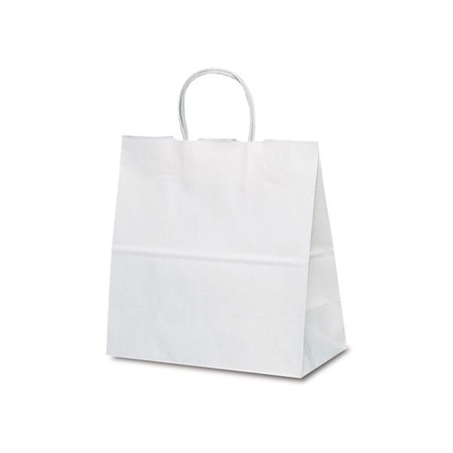 紙手提袋 1686 自動紐手提袋 T-6W 白無地 ベルベ