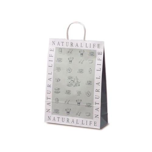 紙手提袋 1837 自動紐手提袋 T-8 ナチュラルライフ ベルベ