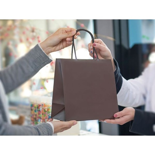 紙手提袋 1081 マットバッグ SS ブラウン ベルベ