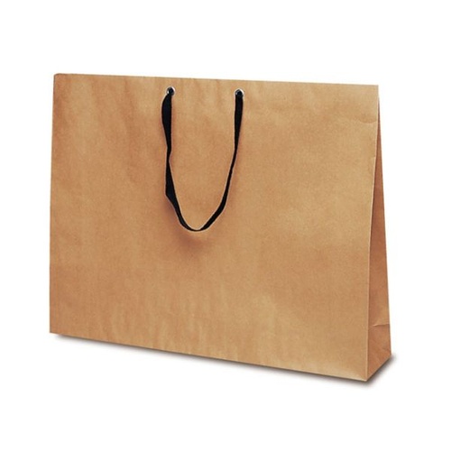 紙手提袋 1988 手提袋 T-ショルダー17 茶無地 ベルベ