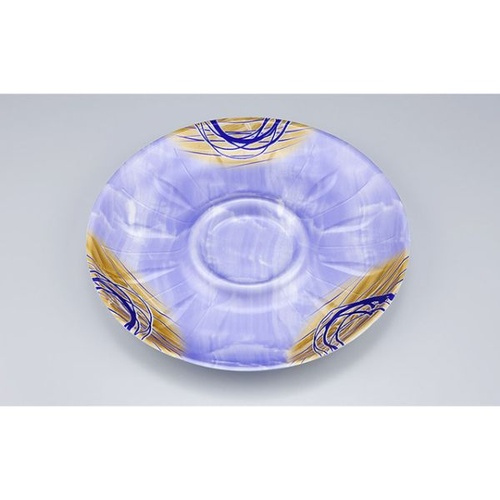 発泡トレー SF丸皿255 ゆうすい紫 シーピー化成