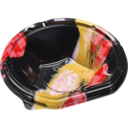 どんぶり容器 MSD半月丼 16-15(40) 風雷赤 エフピコ