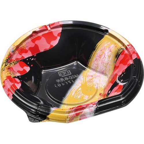 どんぶり容器 MSD半月丼 18-17(40) 風雷赤 エフピコ