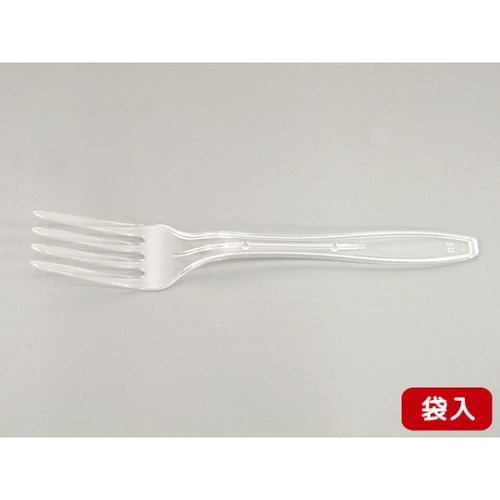 使い捨てフォーク カラーフォーク160mm 透明 個包装 ホウケン産業