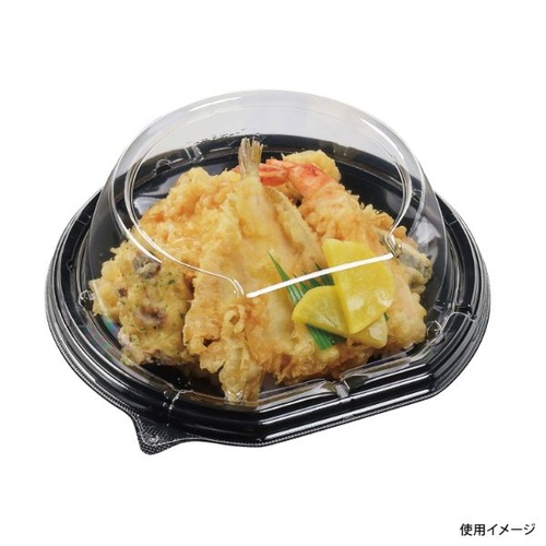 どんぶり容器 MSD半月丼20-19(30) 黒 エフピコ