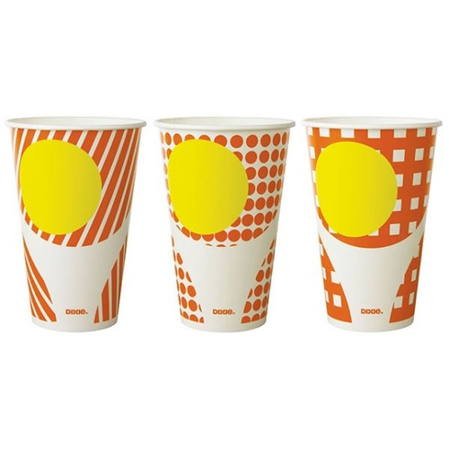 紙カップ 12フリング(3デザインアソート) 日本デキシー