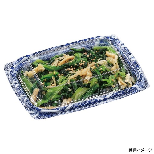 惣菜容器 MSD惣菜15-11(17) ひし格子青 エフピコ