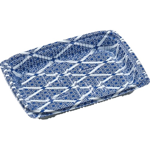 惣菜容器 MSD惣菜18-13(26) ひし格子青 エフピコ