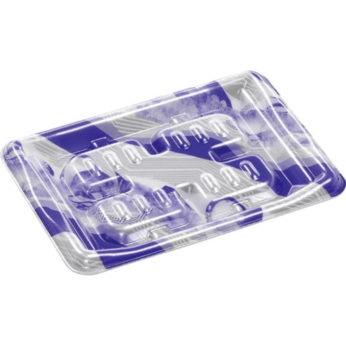 発泡トレー MHT18-13 スプラッシュブルー エフピコ