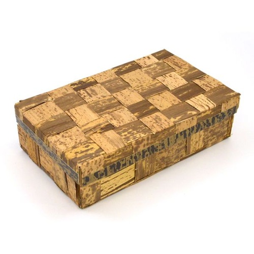 どんぶり容器 ハイブリッド竹皮編BOX 蓋セット TXH-7H 松本