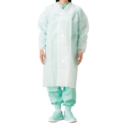 ディスポ白衣 SUN94 ディスポビジターコート ホワイト LL サンフラワー