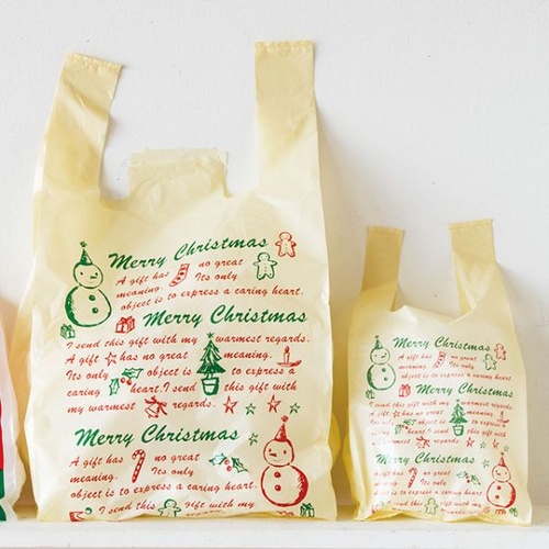 レジ袋 クリスマススノーパーティー レジ袋-S(100枚) ヘッズ