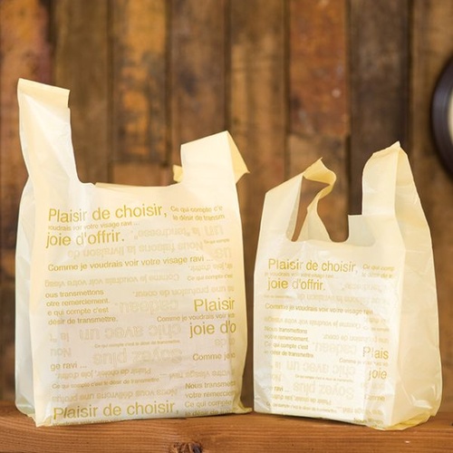 レジ袋 カフェオレレジバッグ-L(100枚) ヘッズ