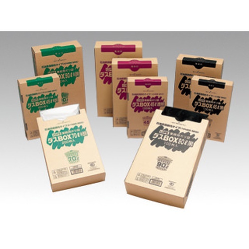 箱入ゴミ袋 ダスBOX LDBOX45-90 透明 福助工業