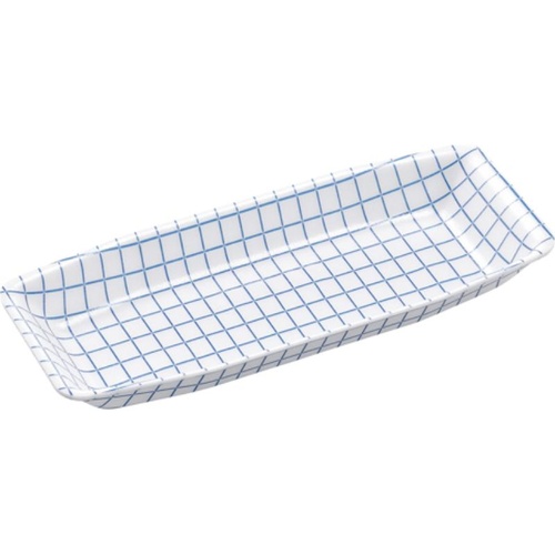 鮮魚トレー M-82 ブルーチェック W エフピコ