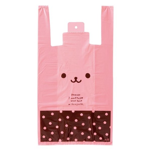 レジ袋 うさこレジバッグ-L(100枚) ヘッズ