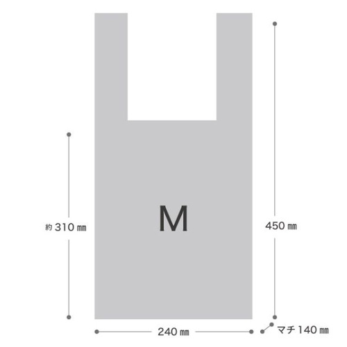 レジ袋 キャンディベアレジバッグ-M(100枚) ヘッズ