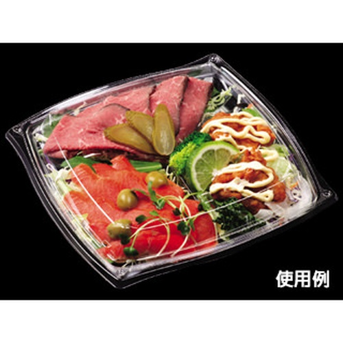 軽食容器 APウェーブ220-3(V)本体 エフピコ