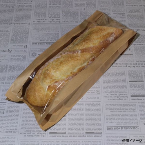 バケット袋 窓付フランスパン袋 120×600 睦化学工業