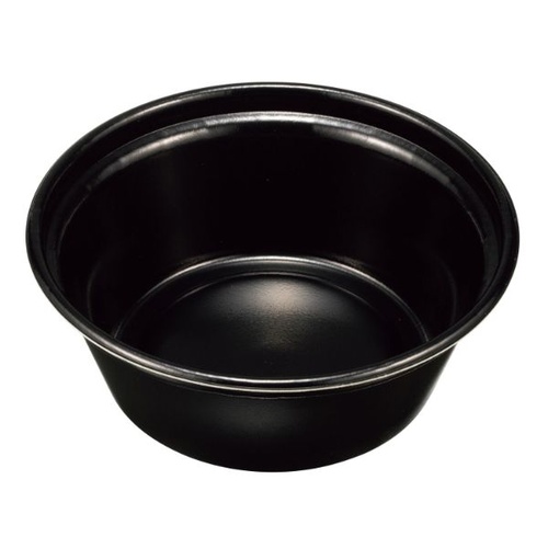 どんぶり容器 KNB-200 本体 耐熱 黒 ケーピープラテック