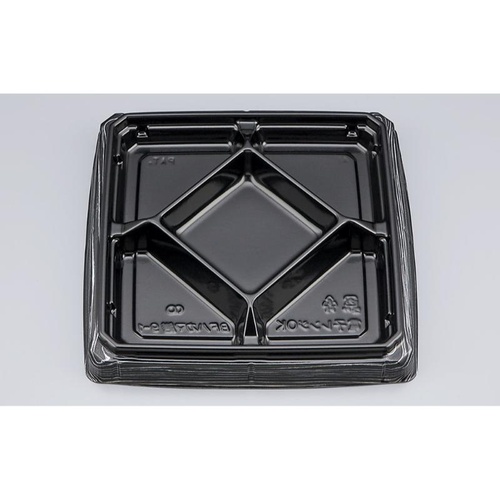シーピー化成 弁当容器 BFハカマ膳9-1 黒板目 本体(N)