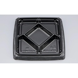 シーピー化成 弁当容器 BFハカマ膳9-1 黒板目 本体(N)