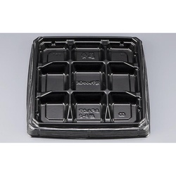 シーピー化成 弁当容器 BFハカマ膳9-2 黒板目 本体(N)