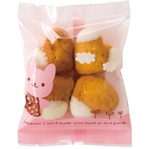 テープ無 OPP袋 ウサコスイーツパック クリア-3(100枚) ヘッズ