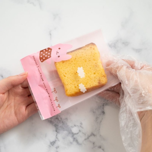 テープ無 OPP袋 ウサコスイーツパック クリア-3(100枚) ヘッズ