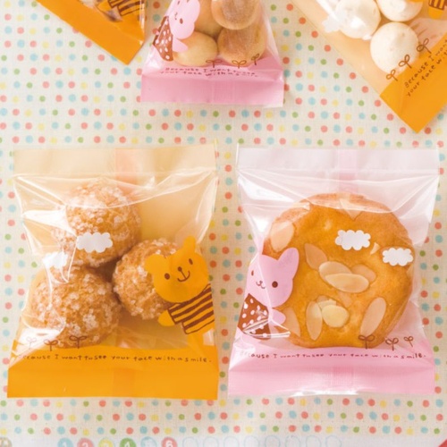 テープ無 OPP袋 ウサコスイーツパック クリア-3(100枚) ヘッズ