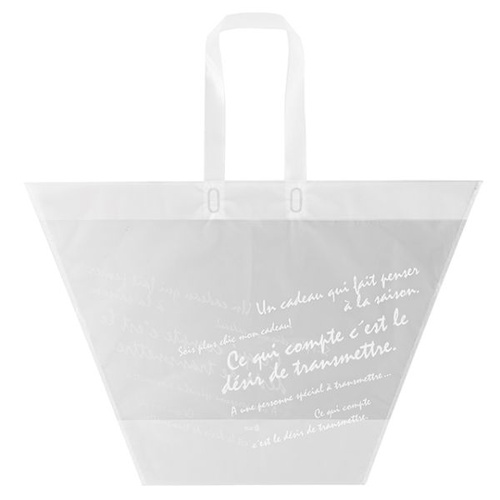 ポリ手提げ バケツ型フロストバッグ-L(20枚) ヘッズ