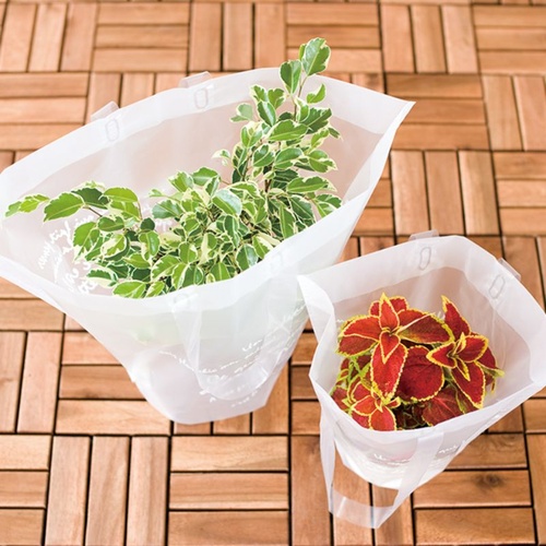 ポリ手提げ バケツ型フロストバッグ-L(20枚) ヘッズ