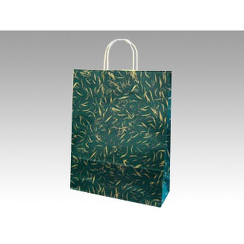 紙手提袋 自動手提袋 HZ風雅 グリーン パックタケヤマ