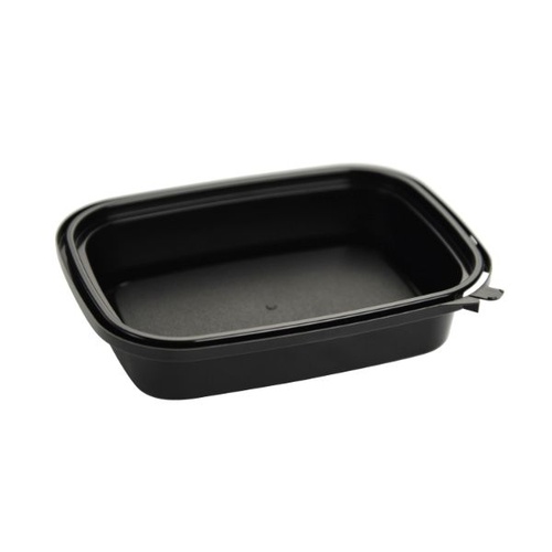 透明カップ エコロック LE-200(ヒンジタイプ)黒 本体 酒井容器